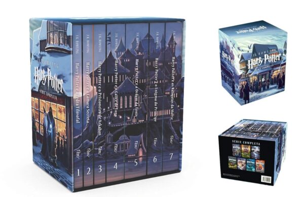 Box Harry Potter Scholastic - Castelo (caixa azul): com 02 Marcadores - Imagem 3