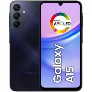 Smartphone Samsung Galaxy A15 4G 128GB, 4GB RAM, Câmera Tripla, Selfie 13MP, Tela 6.5, Dual Chip Azul Escuro
