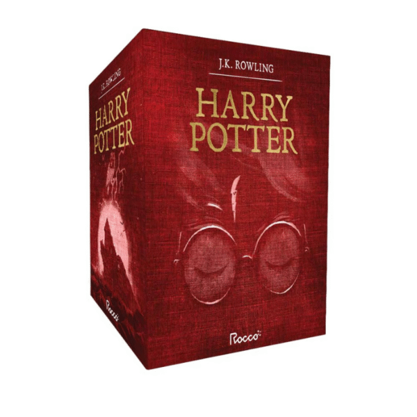 Caixa Rígida com Coleção de Sete Livros em Capa Dura, da Mágica Série Harry Potter.