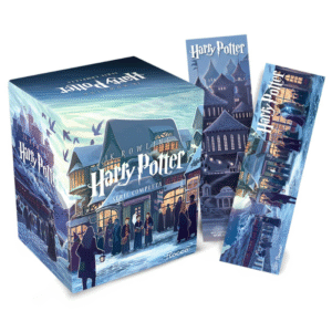 Box Harry Potter Scholastic - Castelo (caixa azul): com 02 Marcadores
