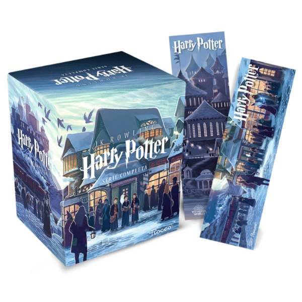 Box Harry Potter Scholastic - Castelo (caixa azul): com 02 Marcadores