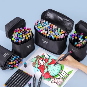 Caneta Marcadora Com Ponta Dupla