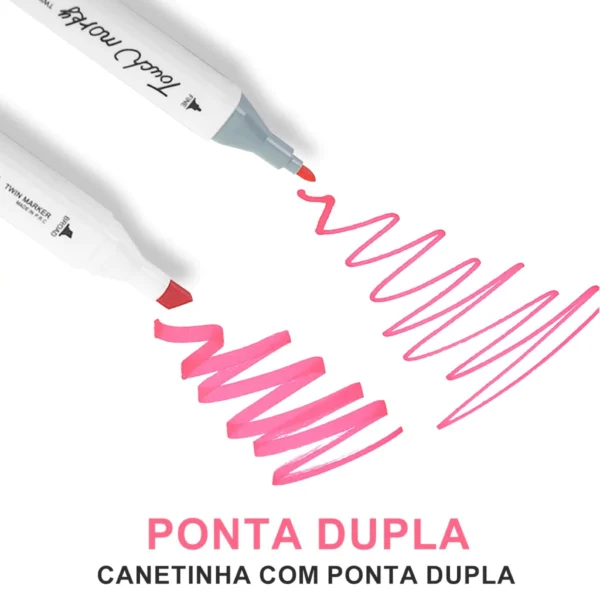 Caneta Marcadora Com Ponta Dupla - Imagem 7