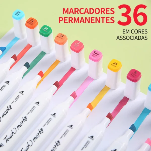 Caneta Marcadora Com Ponta Dupla - Imagem 5