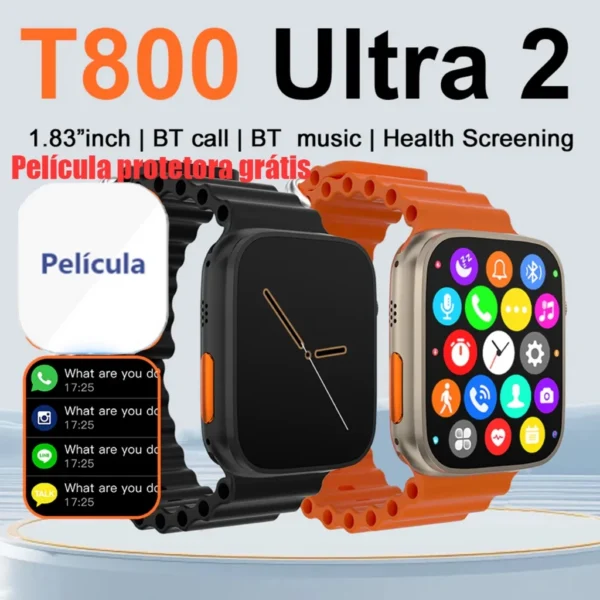 Relógio Ultra Smart Watch Esportivo Sem Fio À Prova D'água - Imagem 5