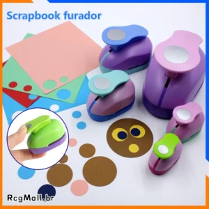Scrapbook Socos Circular Papel Furador Artesanal