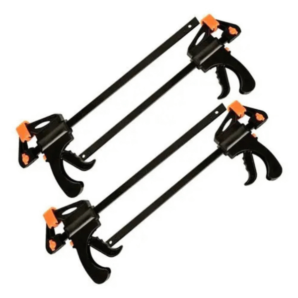 4 Grampos Sargento Aperto Rápido 10 Pol 250mm Marcenaria - IDEA+PRO
