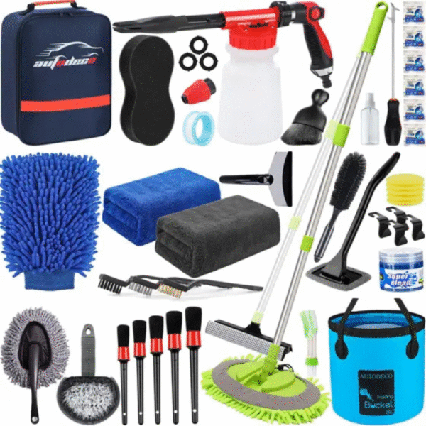 Kit de Detalhe Auto Deco para Lavagem de Carro - 42 Peça