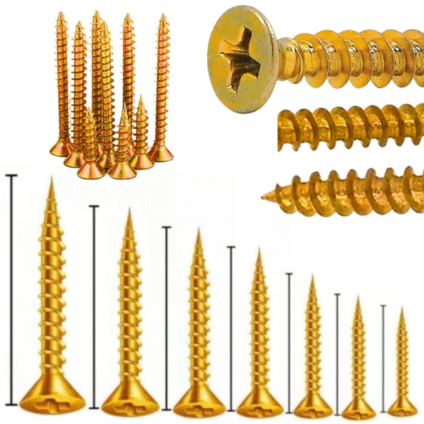 Kit Parafusos Marcenaria 3,5mm Todas Medidas 100 Cada Maleta