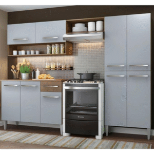 Cozinha Compacta Madesa Emilly Pop Com Armário e Balcão