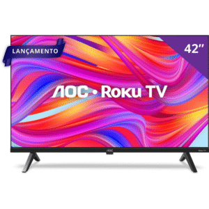 Smart LCD LED TV 42" AOC 42S5045/78G Full HD| Wi-Fi, com 1 USB, 3 HDMI, 60Hz