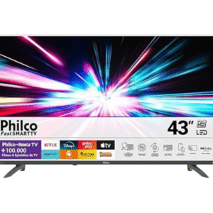 Smart TV Philco 43” Roku Led Dolby Áudio Space Gray