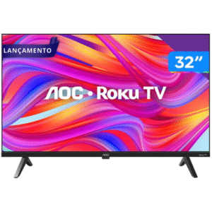 Smart TV 32" HD DLED AOC Série 5045 32S5045/78G Wi-Fi Bluetooth 3 HDMI 1 USB