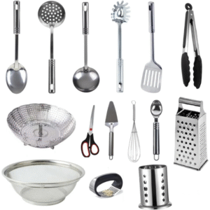 KIT Jogo 15 pç Utensílios Talheres INOX