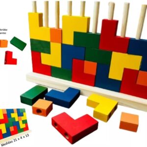 Blocos De Encaixe Vertical Junior com 25 Peças