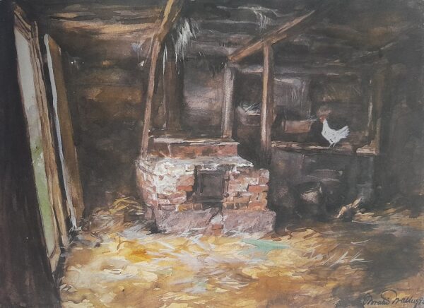 Horatio Walker Desenhos e Pinturas com Motivos Rurais, Casarios, Carros de Boi, Paisagens Rurais - Imagem 6