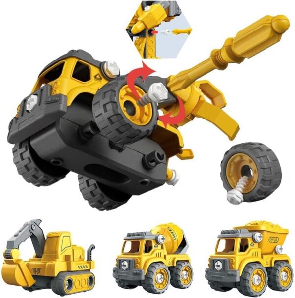 Carrinho Robô 5 Em 1 Monta Desmonta Construbots - Imagem 7