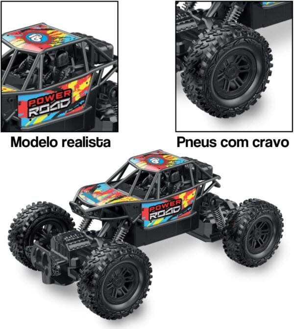Brinquedo Carrinho de Controle Remoto Off Road