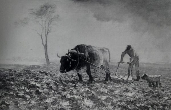 Horatio Walker Desenhos e Pinturas com Motivos Rurais, Casarios, Carros de Boi, Paisagens Rurais - Imagem 4