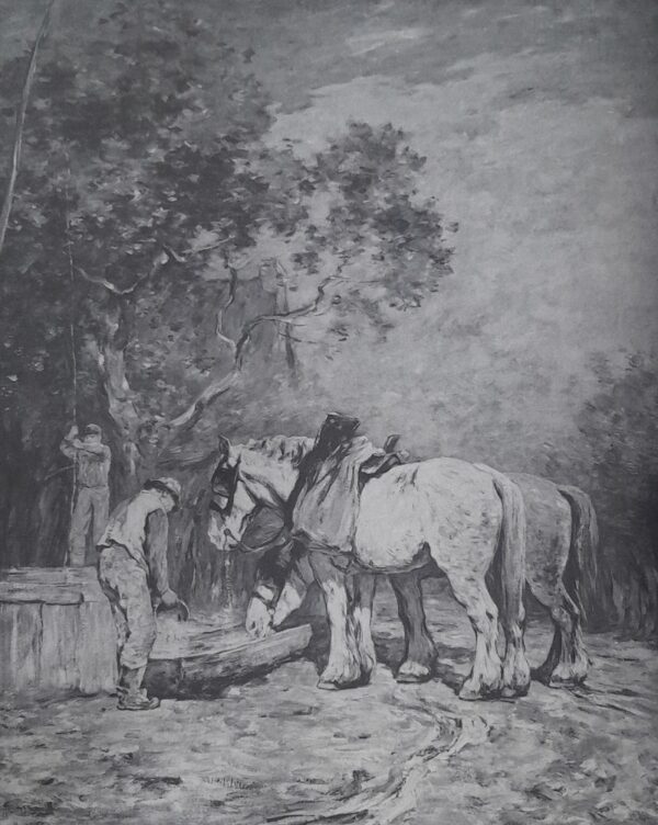 Horatio Walker Desenhos e Pinturas com Motivos Rurais, Casarios, Carros de Boi, Paisagens Rurais - Imagem 3