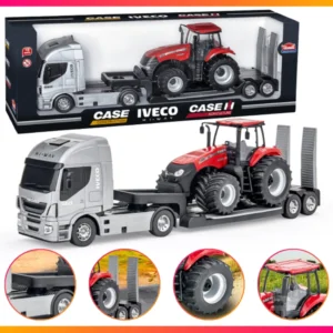 Caminhão de Brinquedo Iveco Plataforma Com Trator