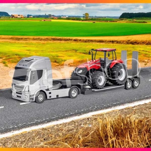 Caminhão de Brinquedo Iveco Plataforma Com Trator - Imagem 5