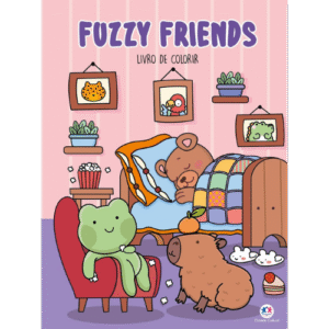 Fuzzy Friends - Para Colorir Capa comum