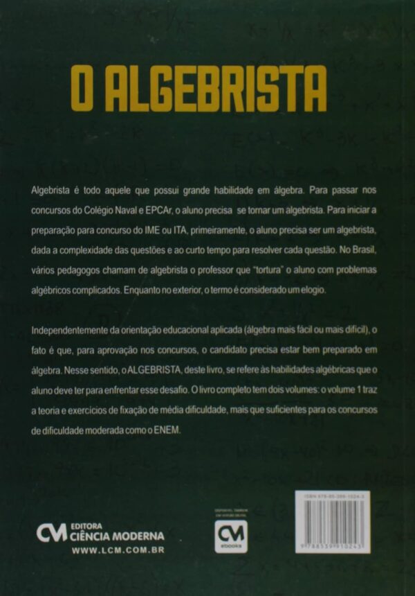 Algebrista Volume 1 - Teoria e Exercícios de Fixação - Imagem 2