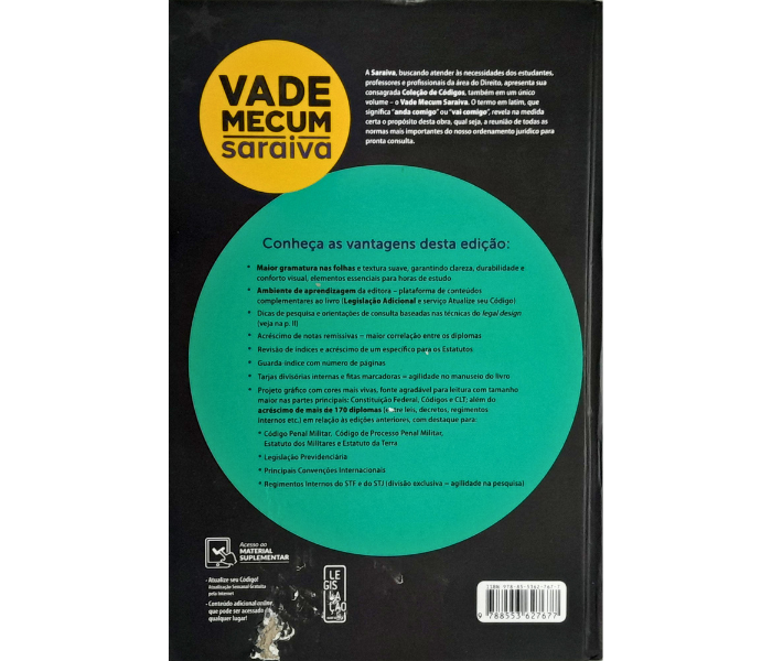 Vade Mecum Saraiva Tradicional - 39ª Edição 2025 Capa dura CÓDIGO: VMSDTB1-C - Imagem 3